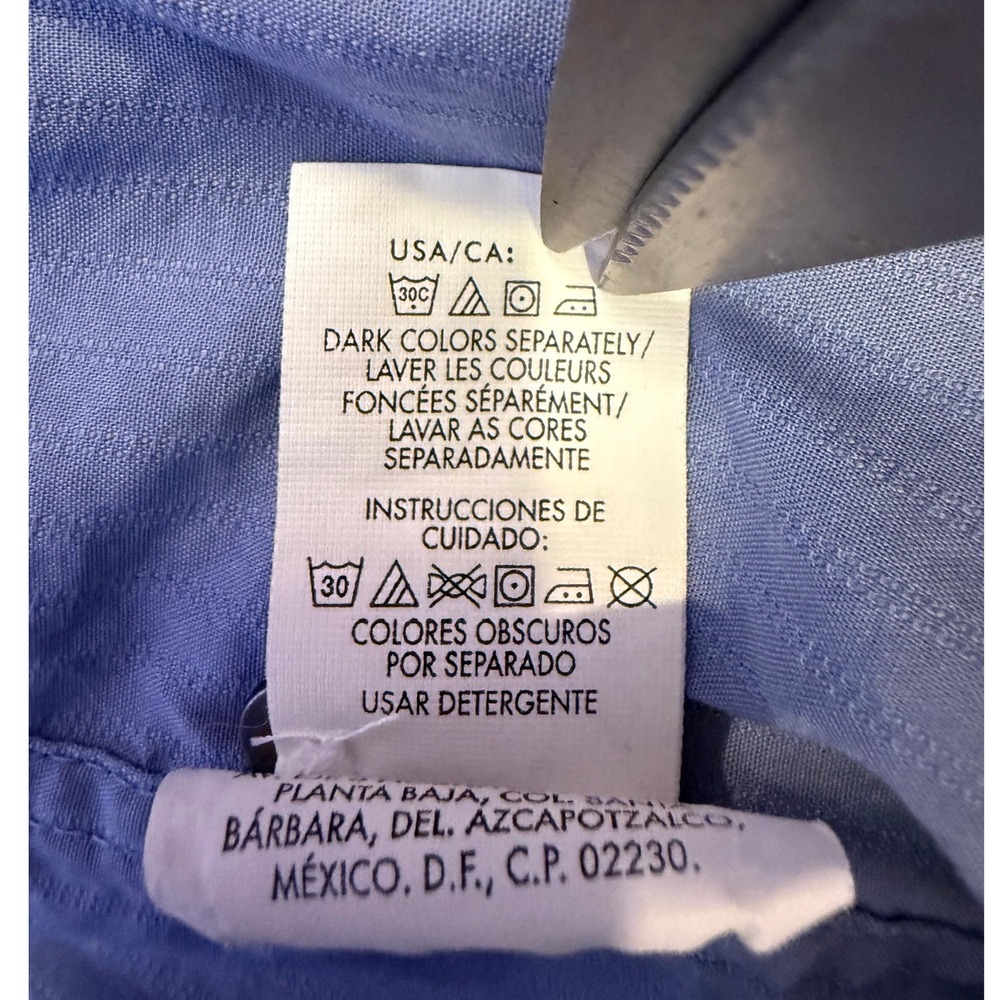 Calvin Klein Jeans Mens XL Button Up Shirt Long Sleeve Blue Casual - Picture 5 of 9